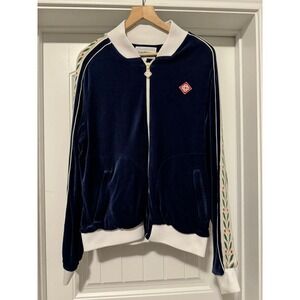 EUC Casablanca Laurel Velour Velvet Tracksuit Top